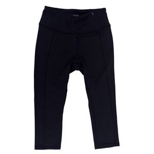 CALIA by Carrie Underwood Stay The Path‎ Capri Leggings Medium Black Athleisure
